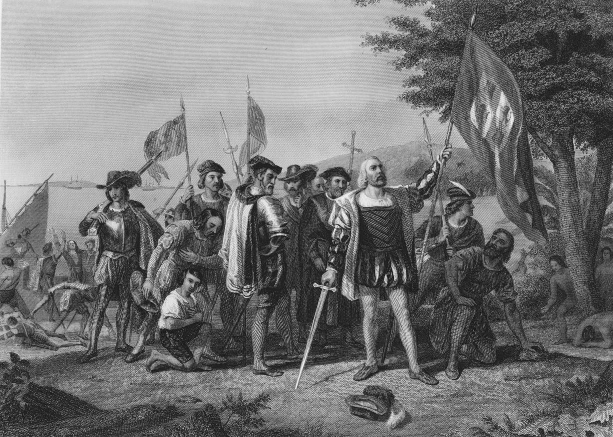 Columbus arrival in 1492