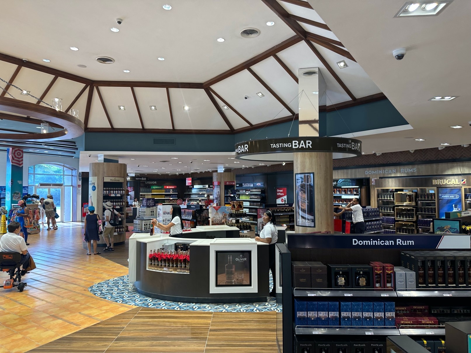 Interior areas of Dufry duty free