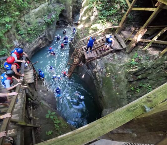 Damajagua 27 Falls Reviews View of the waterfalls jumping station