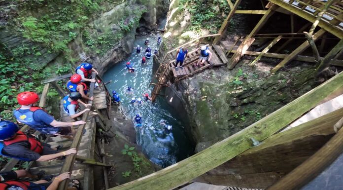 Damajagua 27 Falls Reviews View of the waterfalls jumping station