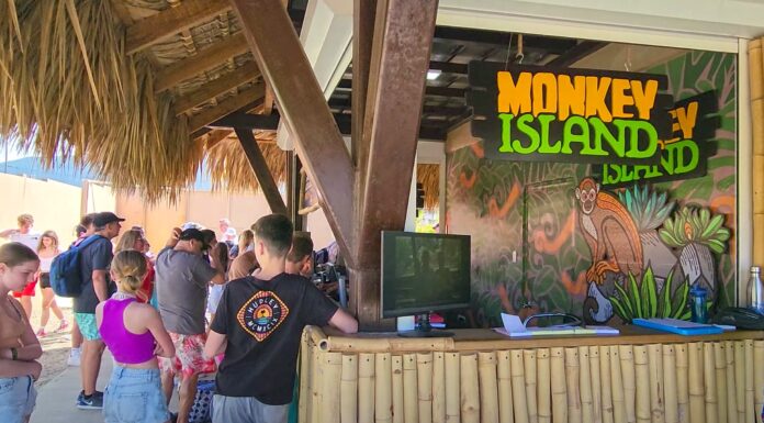 Taino Bay Monkey Island The Taino Bay monkey island ticket booth