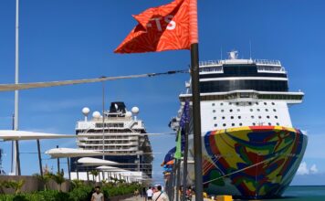Taino Bay Pier Two cruises docked in the pier