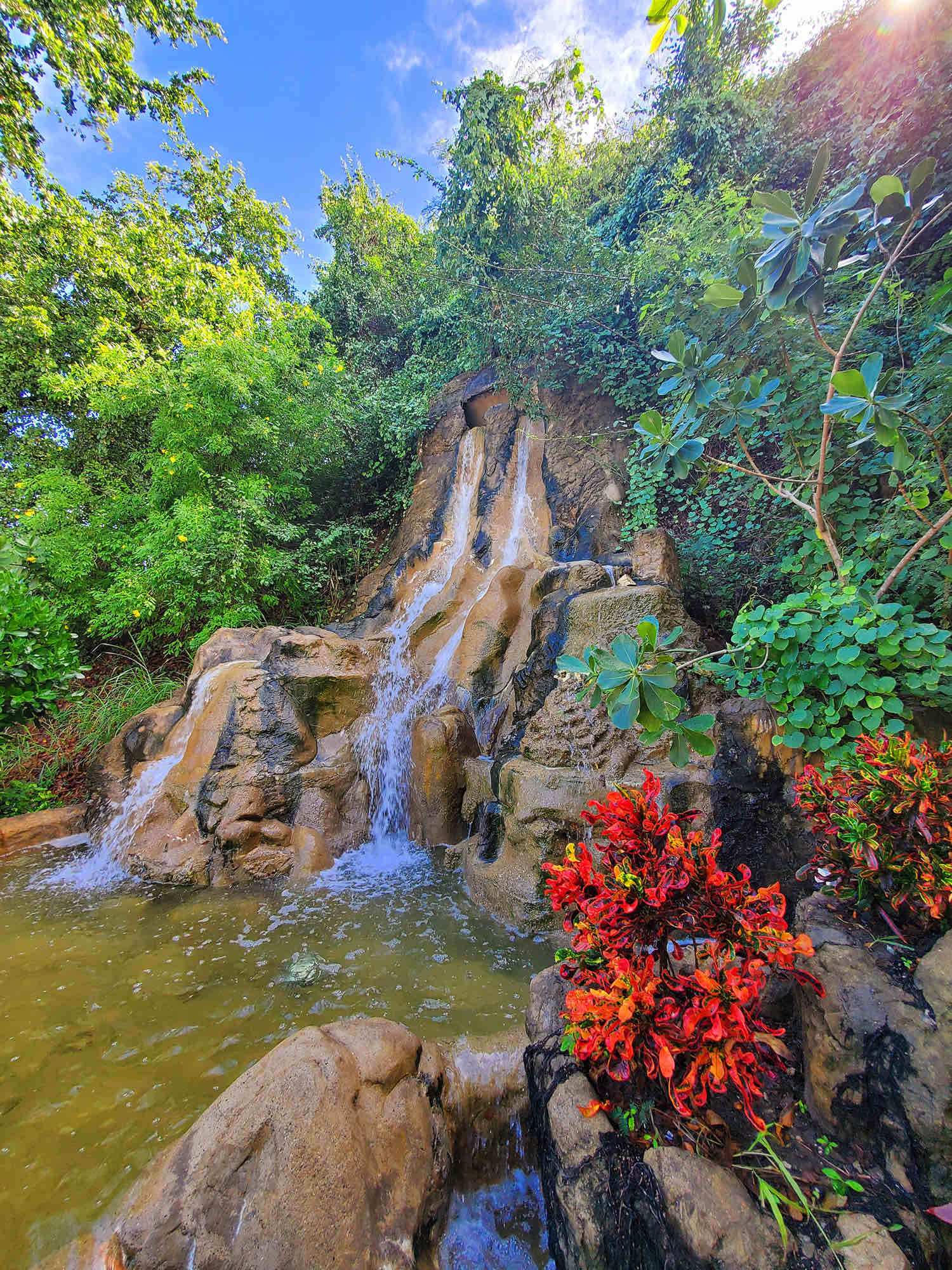 waterfall at the Nature Cove