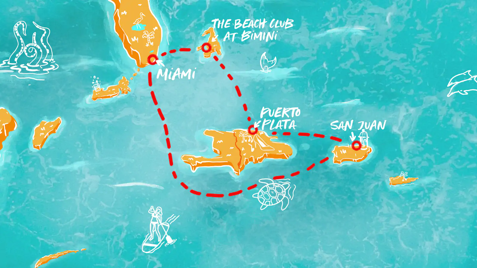 Dominican daze map
