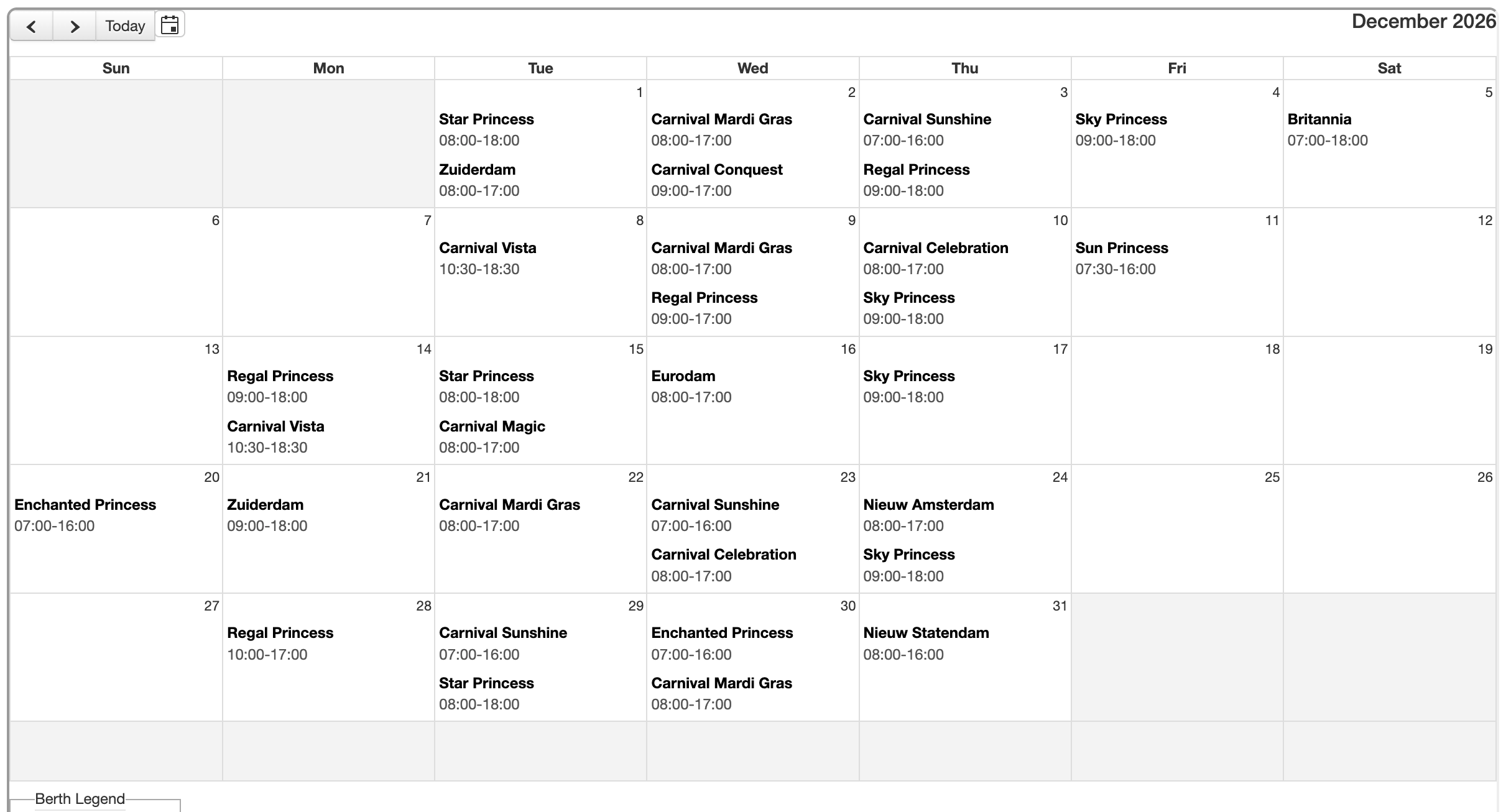 Amber Cove December 2026