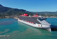 Scarlet Lady Scarlet Lady docked in Taino Bay