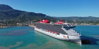 Scarlet Lady Scarlet Lady docked in Taino Bay