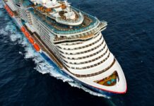 Carnival Mardi Gras Deck view of the Mardi Gras