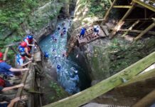Damajagua 27 Falls Reviews View of the waterfalls jumping station