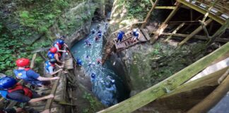 Damajagua 27 Falls Reviews View of the waterfalls jumping station
