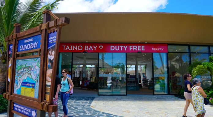 Taino Bay Duty Free Dufry duty free shop at the Taino Bay port, Puerto Plata.