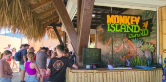 Taino Bay Monkey Island The Taino Bay monkey island ticket booth