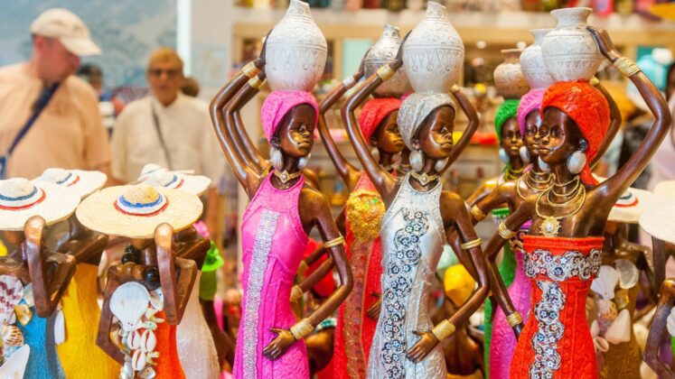 Beautiful African ceramic dolls