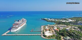 Amber Cove Cruise Port Amber Cover Cruise Port aerial view, photo by Edward Rivas.