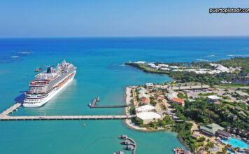 Amber Cove Cruise Port Amber Cover Cruise Port aerial view, photo by Edward Rivas.