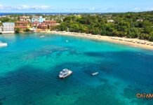 Snorkeling Catamaran view of the catamaran in Sosua Beach